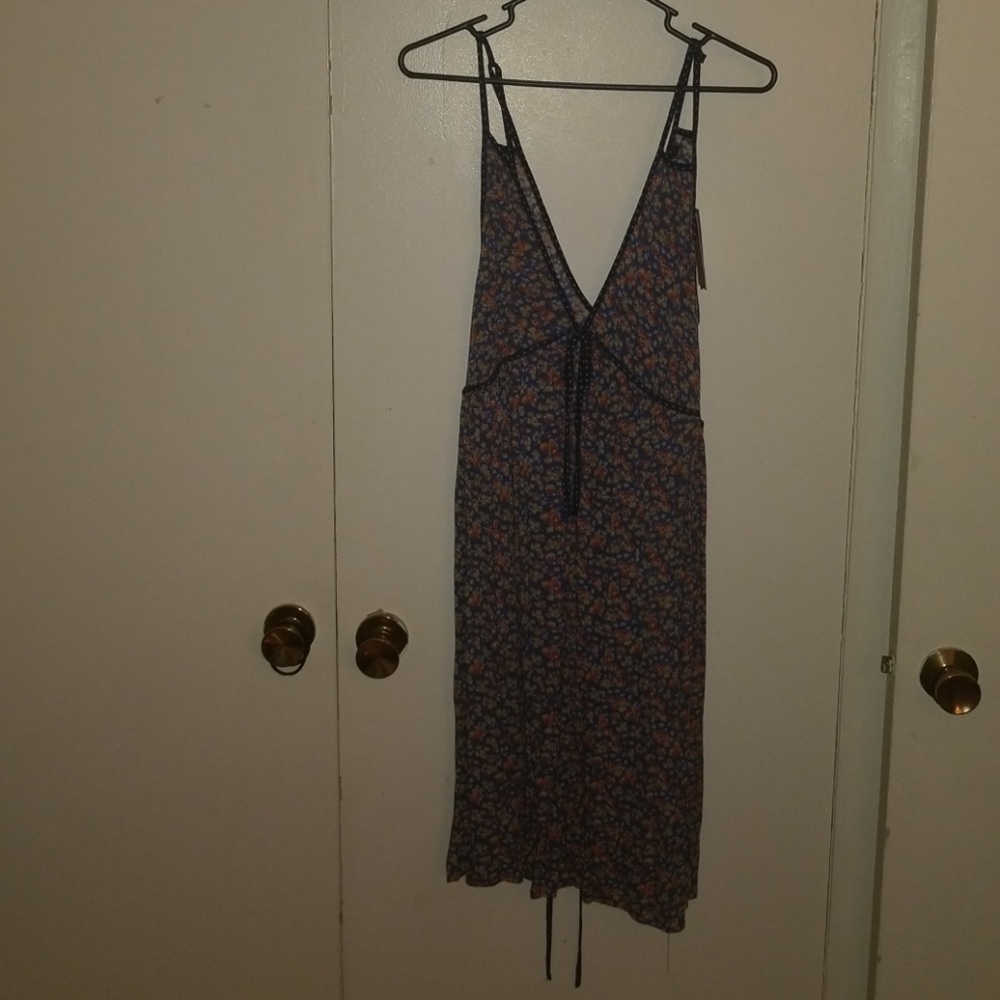 Floral Summer Spaghetti Strap Dress